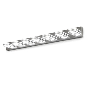 English Elm (same as W1340142519) Chrome 7-light Led Vanity Bar Acrylic Shades Bathroom Mirror Wall Fixture W1340P206808