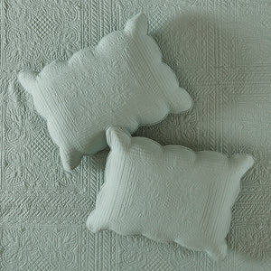 English Elm 3 Madison Park Tuscany Reversible Scalloped Edge Quilt Set Full/Queen - Cotton-Filled Microfiber, Antimicrobial Cottage Charm Seafoam 17.72 L x 15.35 W x 7.87 H B03597532