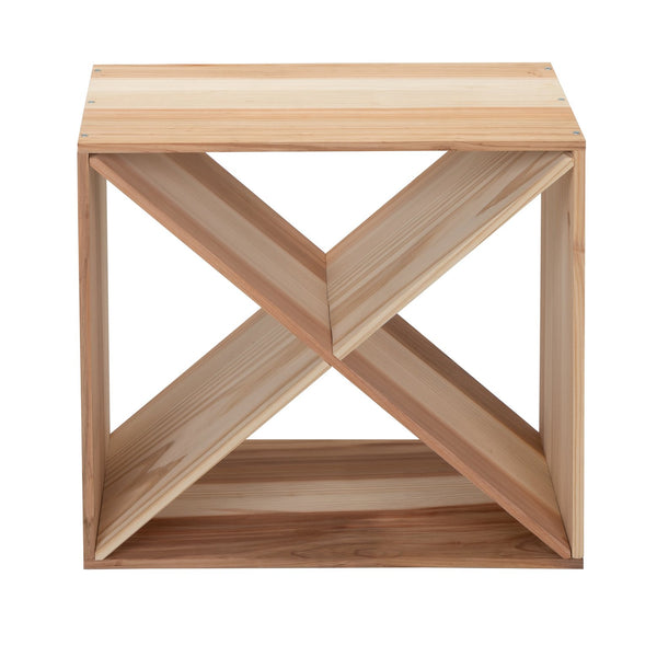 English Elm Set of 2 Rustic Fir Wood 24-Bottle Wine Racks — Stackable Wine Storage Cubes for Bar, Kitchen Cellar organization W2181P147514