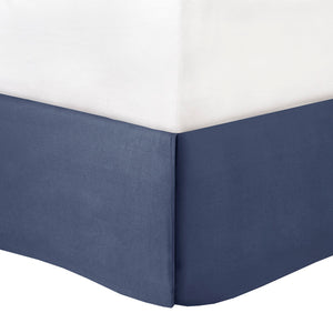 English Elm 8 Piece Embroidered Comforter Set In Navy - Luxurious Queen Bedding With Shams & Decorative Pillows B03594954