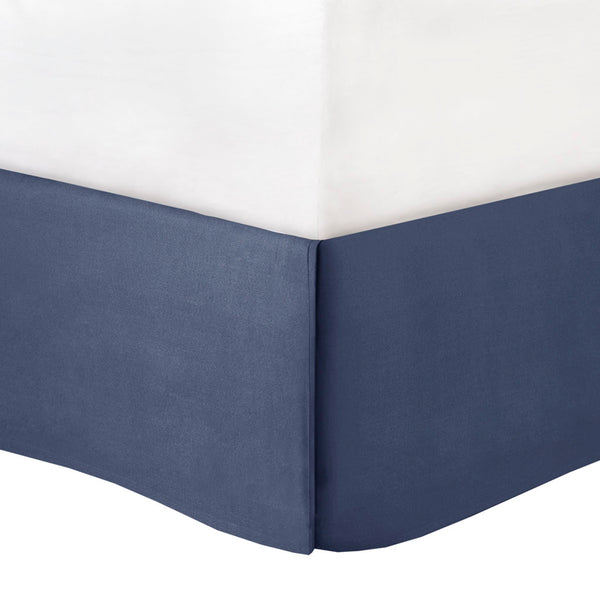 English Elm 8 Piece Embroidered Comforter Set In Navy - Luxurious Queen Bedding With Shams & Decorative Pillows B03594954
