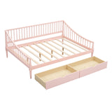 Hearth and Haven Full Size Daybed with Two Storage Drawers and Support Legs GX002029AAH