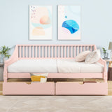 Full Size Daybed with Two Storage Drawers and Support Legs