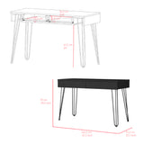 English Elm Desk Hinsdale, Office, Black