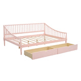Hearth and Haven Full Size Daybed with Two Storage Drawers and Support Legs GX002029AAH