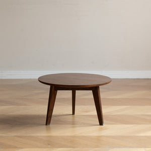English Elm Center Solid Oak Square Coffee Table Walnut Finish Low Profile Living Room Accent W1283P147830
