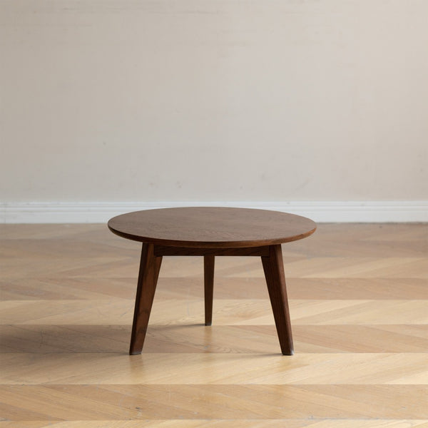 English Elm Center Solid Oak Square Coffee Table Walnut Finish Low Profile Living Room Accent W1283P147830