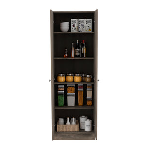 English Elm Virginia Multicolor Double Door Storage Cabinet with 5 Shelves, 70.8"H x 23.6"W x 11.8"D, Engineered Wood Durable Design B128P148835