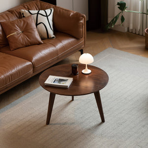 English Elm Center Solid Oak Square Coffee Table Walnut Finish Low Profile Living Room Accent W1283P147830