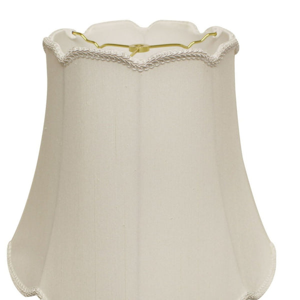 English Elm Slant Empire Shantung Fabric Lampshade Washer Fitter Soft White Diffused Glow B075101525
