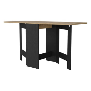 English Elm Kailua Foldable Dining Table — 3-Mode Space-Saving Engineered Wood, Multicolor, Stable 22lb Load Capacity B128P148722