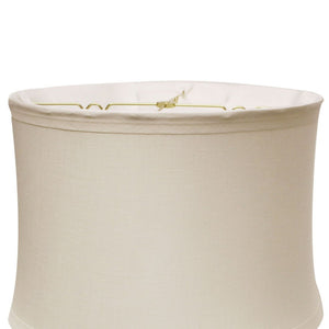 English Elm Drum Silhouette Natural Linen Table Lamp Shade Warm Diffused Glow Transitional Decor B075101143