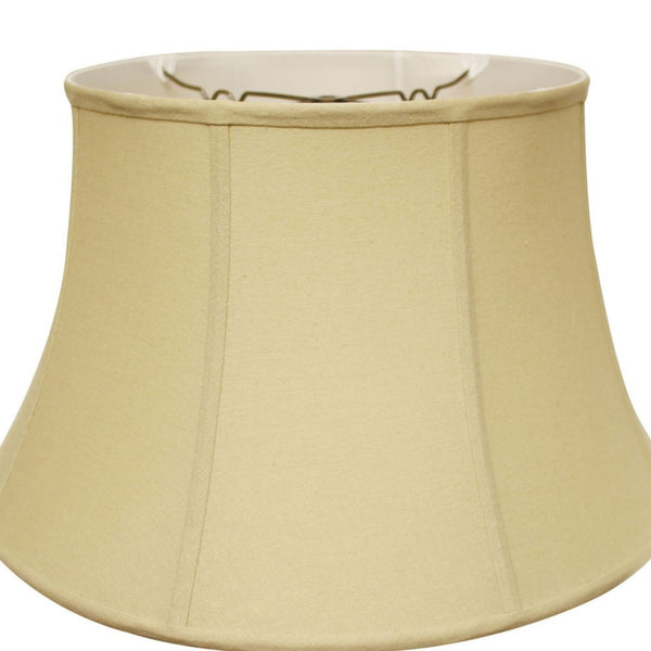 English Elm Slant Drum Linen Lampshade Washer Fitter Warm Tan Diffused Glow for Living Rooms B075101136