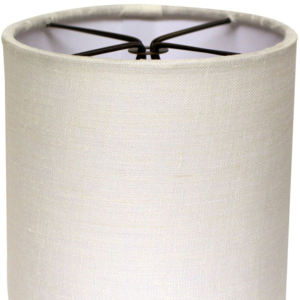 English Elm Drum Linen Chandelier Shades Set of Six with Clip Fitting for Elegant Dining Rooms B075101678