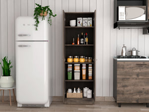 English Elm Virginia Multicolor Double Door Storage Cabinet with 5 Shelves, 70.8"H x 23.6"W x 11.8"D, Engineered Wood Durable Design B128P148835