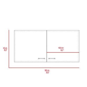 English Elm Oklahoma Compact Nightstand with Open Shelf and Two Smooth-Glide Drawers for Bedroom Storage Solutions Beige 23 L x 18 W x 6 H B128P148773