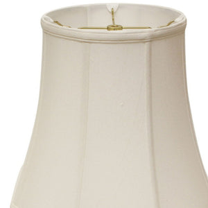 English Elm Fancy Octagonal Shantung Fabric Table Lamp Shade Architectural Tailored Washer Fitter White B075101513