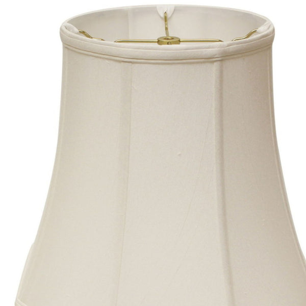 English Elm Fancy Octagonal Shantung Fabric Table Lamp Shade Architectural Tailored Washer Fitter White B075101513