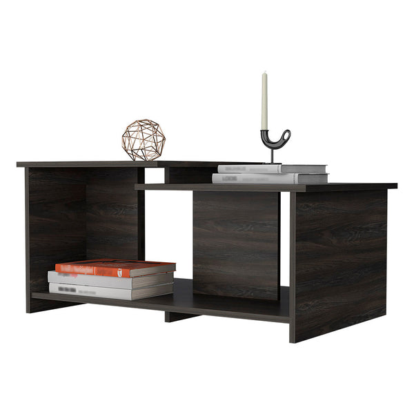 English Elm Washington TV Stand with 7 Cubby Storage, Engineered Wood Console for 65" TVs, Metallic Legs, Sleek Design Multicolor 66 L x 19 W x 5 H B128P148842