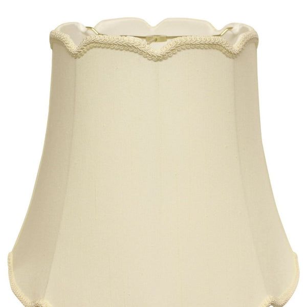 English Elm Slant Empire Shantung Softback Lampshade Warm Egg Tone with V-notch Washer Fitter B075101527