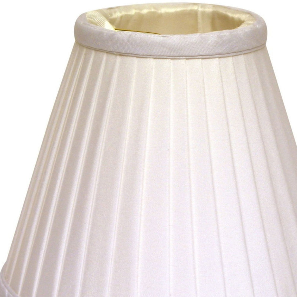 English Elm Slant Pleated Silk Chandelier Shades Set of 6 for Elegant Dining Room Candelabra B075101683