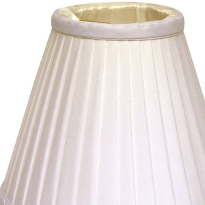 English Elm Slant Pleated Silk Chandelier Shades Set of 6 for Elegant Dining Room Candelabra B075101683