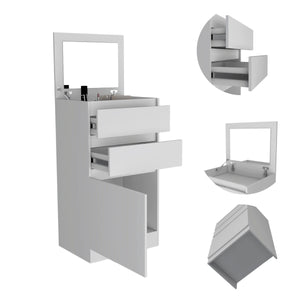 English Elm Cambridge Three Drawers Dresser with Wenge Finish, Engineered Wood, Space-Saving Design & Easy Assembly Multicolor 36 L x 20 W x 7 H B128P148680