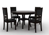 English Elm 5-Piece Dining Set, Ebony