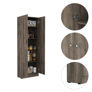 English Elm Virginia Multicolor Double Door Storage Cabinet with 5 Shelves, 70.8"H x 23.6"W x 11.8"D, Engineered Wood Durable Design B128P148835