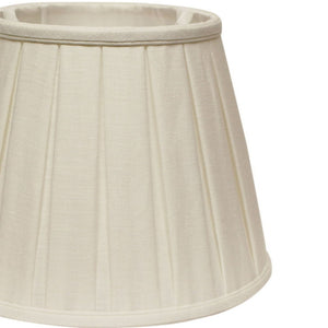 English Elm Slant Linen Box Pleat Softback Shade with Brass Washer Fitter for Table or Floor Lamps B075101279
