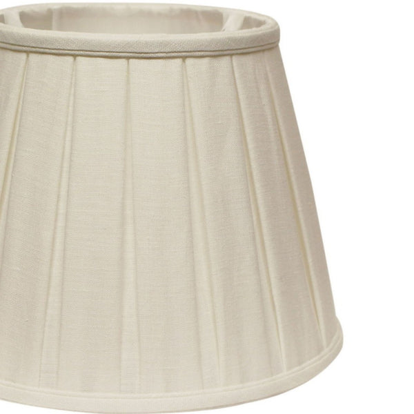 English Elm Slant Linen Box Pleat Softback Shade with Brass Washer Fitter for Table or Floor Lamps B075101279