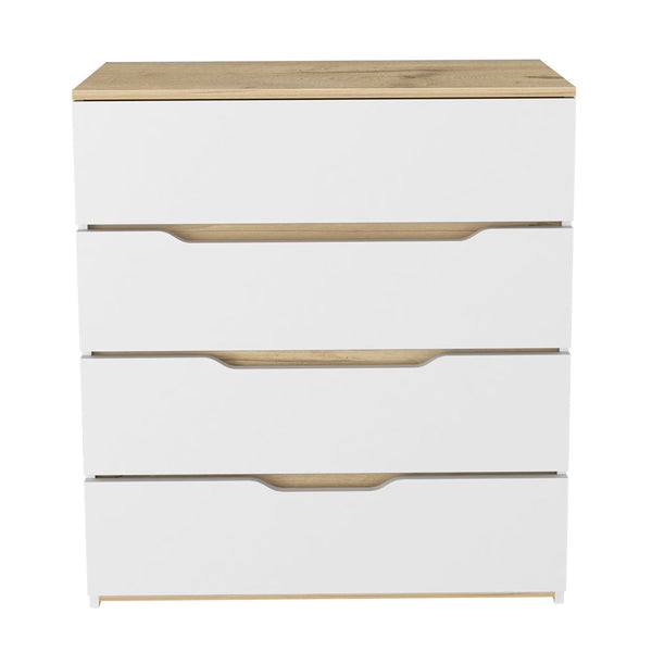 English Elm California Drawer Dresser - Four Spacious Drawers, Stylish Multicolor Finish For Modern Spaces B128P148679