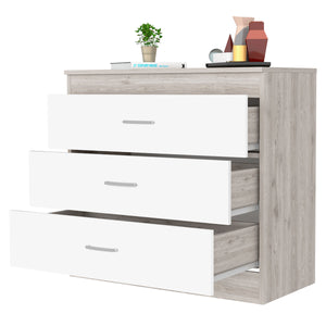 English Elm Cambridge Three Drawers Dresser with Wenge Finish, Engineered Wood, Space-Saving Design & Easy Assembly Multicolor 36 L x 20 W x 7 H B128P148680