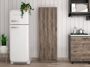 English Elm Virginia Multicolor Double Door Storage Cabinet with 5 Shelves, 70.8"H x 23.6"W x 11.8"D, Engineered Wood Durable Design B128P148835