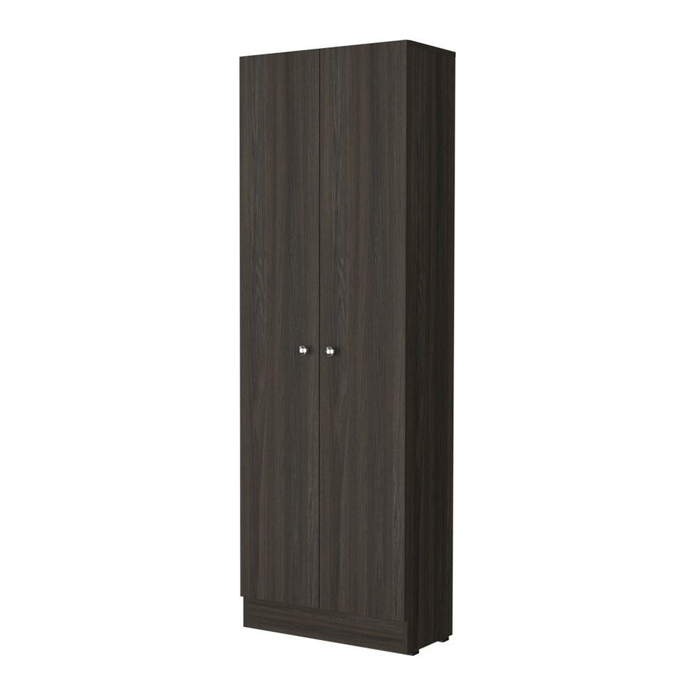 English Elm Virginia Double Door Storage Cabinet with 5 Adjustable Shelves, 70.8"H x 23.6"W x 11.8"D Multicolor Particle Board Durable Design B128P148834