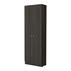 English Elm Virginia Double Door Storage Cabinet with 5 Adjustable Shelves, 70.8"H x 23.6"W x 11.8"D Multicolor Particle Board Durable Design B128P148834