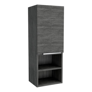 English Elm Milwaukee Smokey Oak Medicine Cabinet with Mirror Door, Two Interior Shelves and Open Bottom Storage Smoke 36 L x 16 W x 4 H B128P148744