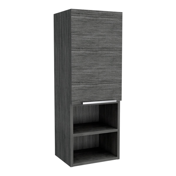 English Elm Milwaukee Smokey Oak Medicine Cabinet with Mirror Door, Two Interior Shelves and Open Bottom Storage Smoke 36 L x 16 W x 4 H B128P148744