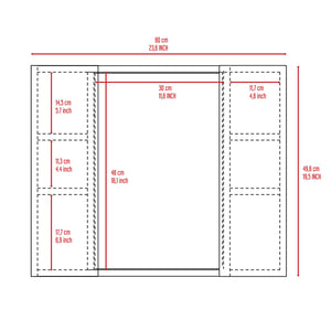 English Elm Draco Modern Wall Medicine Cabinet with Mirror and External Shelf, Double Door Storage Solution Light Gray 28 L x 26 W x 3 H B128P148705