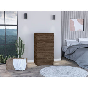 English Elm Celestial chic jewelry dresser with mirror, two drawers and single-door cabinet for elegant storage and decor Brown 51 L x 25 W x 5 H B128P148687