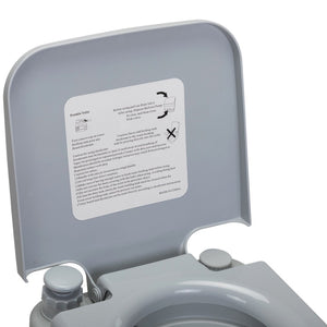 English Elm Portable Toilet with 5.3 Gallon Waste Tank Hdpe Camping Porta Potty Carry Bag W2181P148123