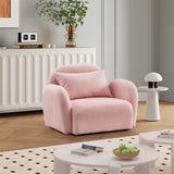 Pink Fabric Sofa Chair - Cute, Durable, Comfortable - Easy Assembly - 300 lbs Capacity - 36