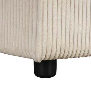 English Elm U_style Sleeper Sectional Sofa with Fold Out Twin Bed Cup Holders and Armrest Pockets Beige WY000372AAA