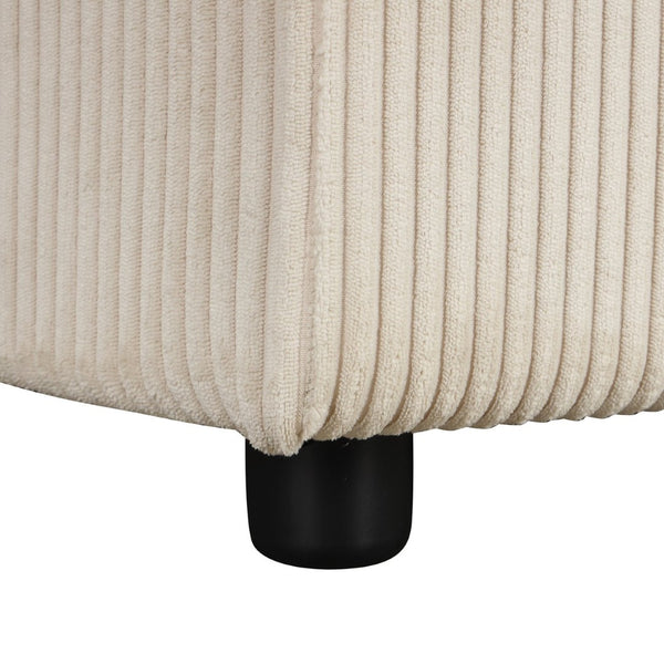 English Elm U_style Sleeper Sectional Sofa with Fold Out Twin Bed Cup Holders and Armrest Pockets Beige WY000372AAA