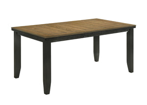 English Elm Contemporary Solid Wood Counter Height Dining Set with Extendable Table and Tufted Bench B011S00794