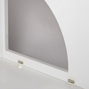 English Elm Cat Litter Box Enclosure Rubberwood with Sisal Scratch Pad, Storage Drawers, Anti‑Tip, Mid‑Century Style W1801137449