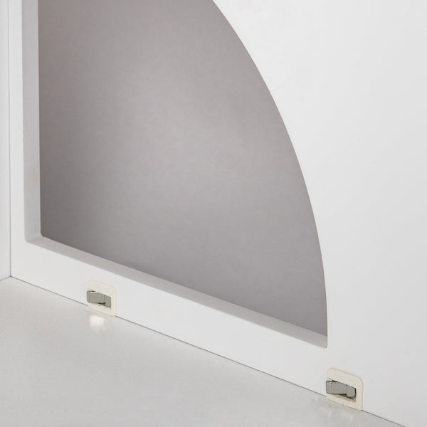 English Elm Cat Litter Box Enclosure Rubberwood with Sisal Scratch Pad, Storage Drawers, Anti‑Tip, Mid‑Century Style W1801137449