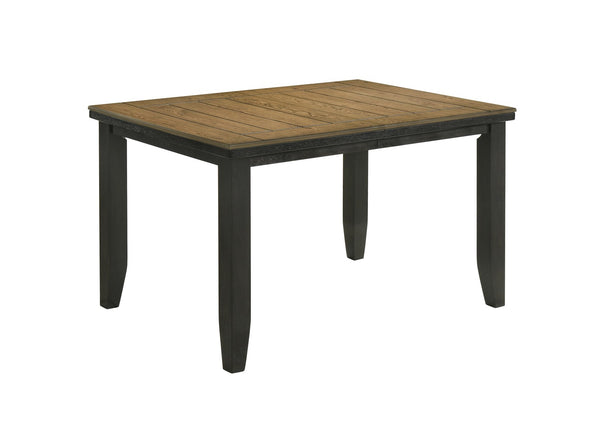 English Elm Contemporary Solid Wood Counter Height Dining Set with Extendable Table and Tufted Bench B011S00794