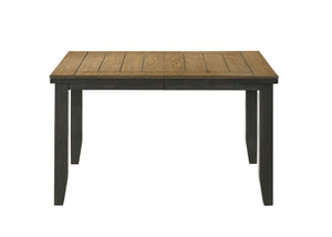 English Elm Contemporary Solid Wood Counter Height Dining Set with Extendable Table and Tufted Bench B011S00794
