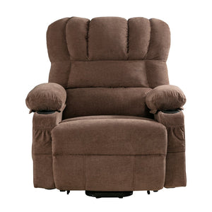 English Elm Power Lift Recliner Chair For Seniors - Heated Massage, Usb Charging, Infinite Recline, Brown W1521S00024-GIGA